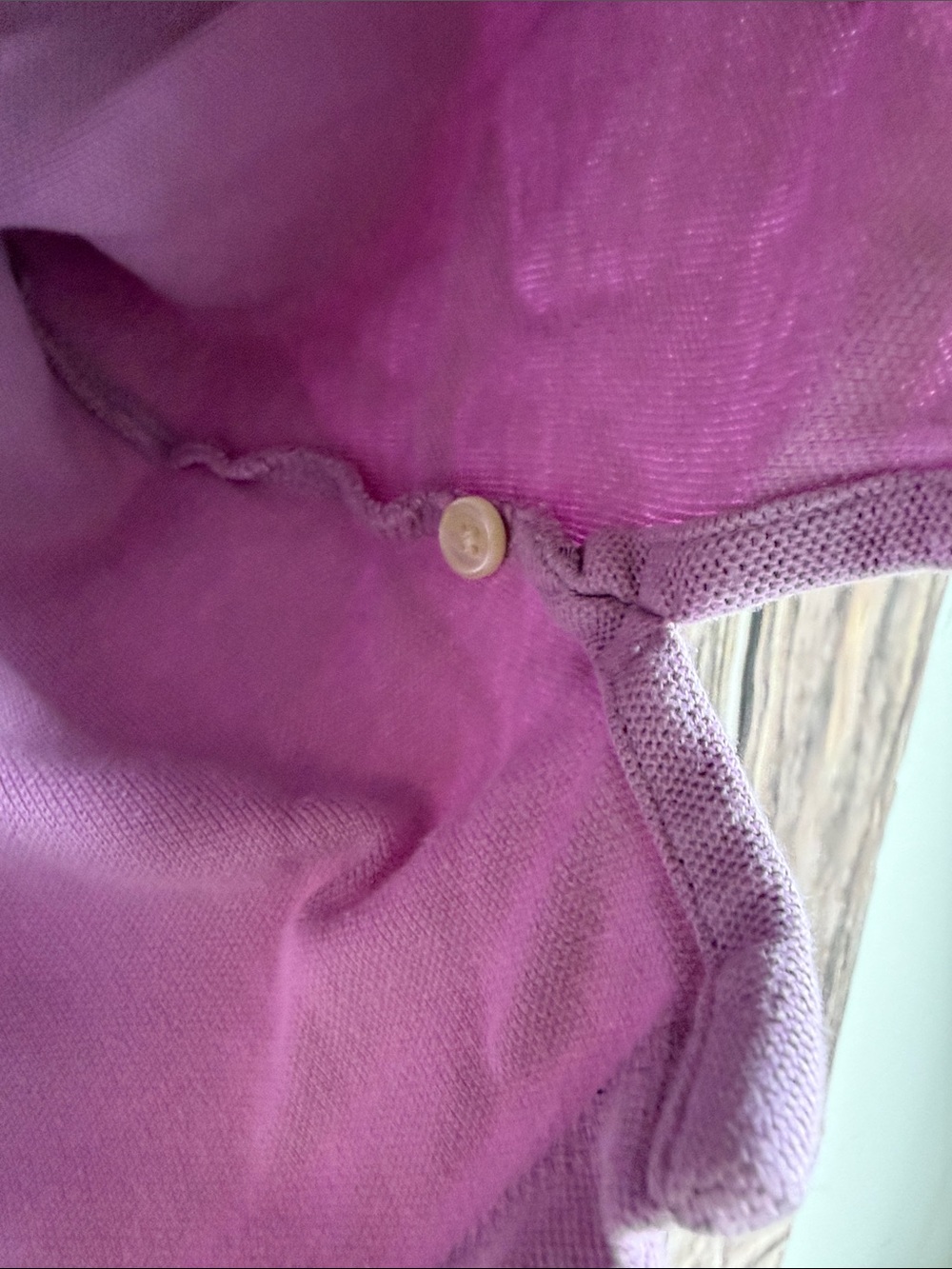 L.L.Bean Women’s Long Sleeve Polo Shirt Large Lavender Pink 100% Cotton Casual - Picture 12 of 15